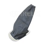 قاب استیل دور دنده همراه با گرد گیر چرمی رنگ طوسی مناسب ساینا و کوییک