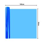 برچسب رنگی چراغ طول 100cm - آبی تیره