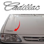 آرم فلزی کادیلاک لاتین سایز 13.5 cm