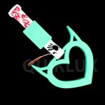 آویز سوریکاوا چراغ دار رنگ سبزآبی سفید