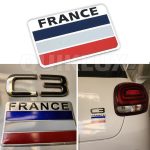 آرم فلزی پرچم فرانسه سایز 5cm * 8cm