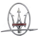 آرم لوگو فلزی مازاراتی سایز 7.5cm * 5.5cm