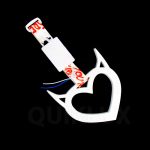 آویز سوریکاوا چراغ دار رنگ سفید مشکی