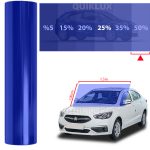 رول دودی شیشه جلو X star طول 1.5 متر عرض 100cm رنگ آبی Blue 50%