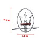 آرم لوگو فلزی مازاراتی سایز 7.5cm * 5.5cm