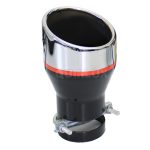 سراگزوز خودرو اسپرت مدل 208 طرح ترک دو رنگ مشکی کروم سر فارسی بر