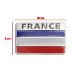 آرم فلزی پرچم فرانسه سایز 5cm * 8cm