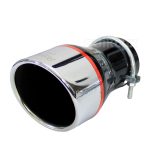 سراگزوز خودرو اسپرت مدل 208 طرح ترک دو رنگ مشکی کروم سر فارسی بر