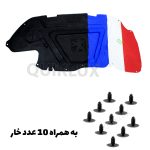 نمد کاپوت پژو 206 قدیم با هواکش - ایده پارت رنگ فرانسه