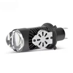 لامپ هدلایت لنز دار پایه H4 نور سفید 6000k بسته تک عددی