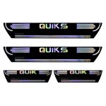 برچسب پارکابی طرح چرمی مدل ونوس نوشته کوییک اس لاتین هفت رنگ – QUIK S