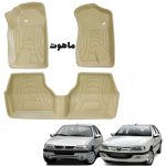 کفپوش سه بعدی پژو 405 پژو پارس و سمند لاکچری ماهوت - کرم