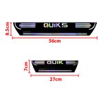 برچسب پارکابی طرح چرمی مدل ونوس نوشته کوییک اس لاتین هفت رنگ – QUIK S