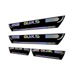 برچسب پارکابی طرح چرمی مدل ونوس نوشته کوییک اس لاتین هفت رنگ – QUIK S