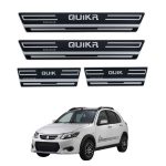 برچسب پارکابی طرح کربن مشکی نقره ای Quik R