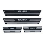 برچسب پارکابی طرح کربن مشکی نقره ای Quik R