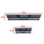برچسب پارکابی طرح کربن مشکی نقره ای Quik R