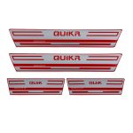 برچسب پارکابی طرح کربن نقره ای قرمز QUIK R