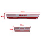 برچسب پارکابی طرح کربن نقره ای قرمز QUIK R