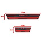 برچسب پارکابی طرح کربن قرمز QUIK R