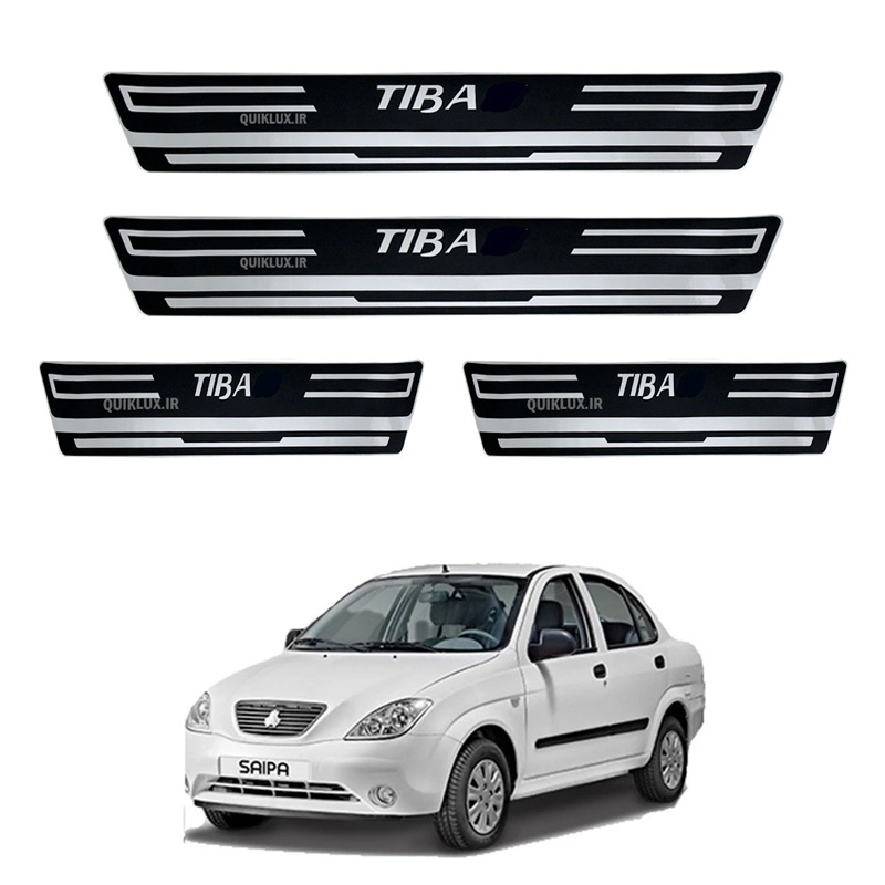برچسب پارکابی طرح چرمی tiba