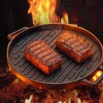 تابه گرد گریل چدنی