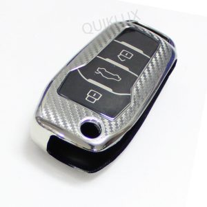 کاور سوییچ TPU طرح کربن ساینا و کوییک اس لاکچری MP - رنگ نقره ای