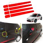 برچسب دستگیره درب کوییک رنگ قرمز