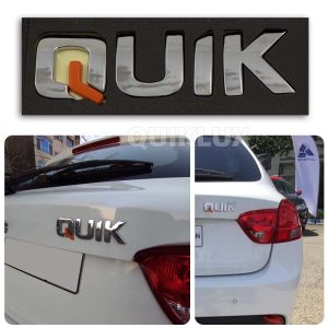 آرم پشت صندوق کوییک لاتین مدل QUIK