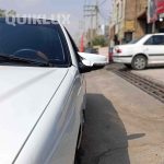 فلاپ آینه بغل پژو طرح M رنگ سفید