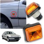 چراغ راهنما روی گلگیر پژو 405 - کریستالی نارنجی