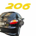 آرم نوشته 206 (طرح اسپرت) - مناسب برای پژو 206 رنگ زرد